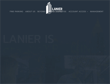 Tablet Screenshot of lanierparking.com
